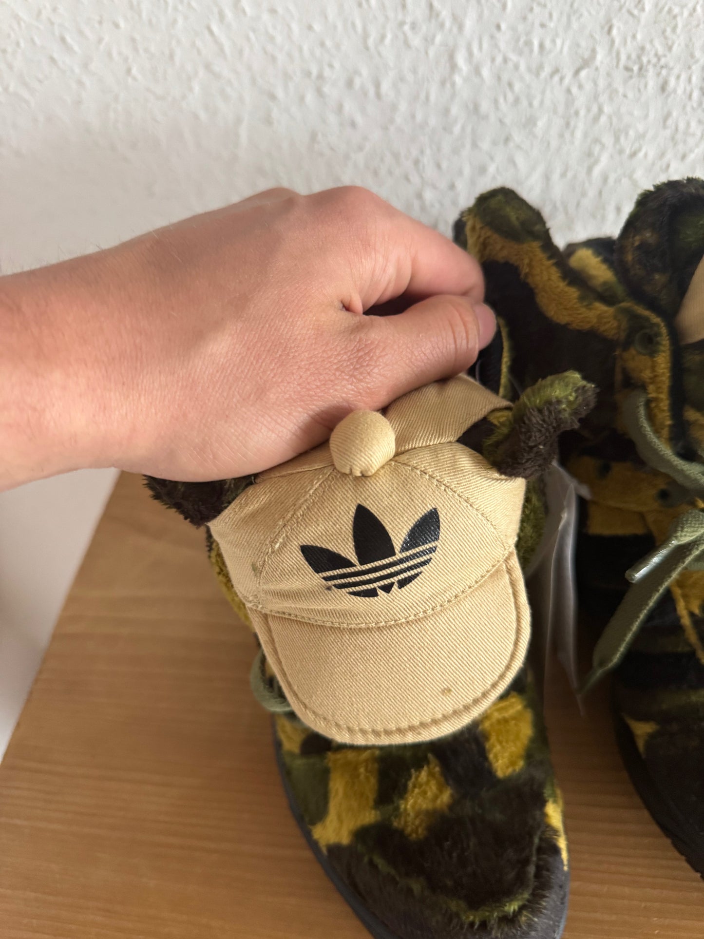 Adidas x Jeremy Scott Camo Teddy Bear Sneakers