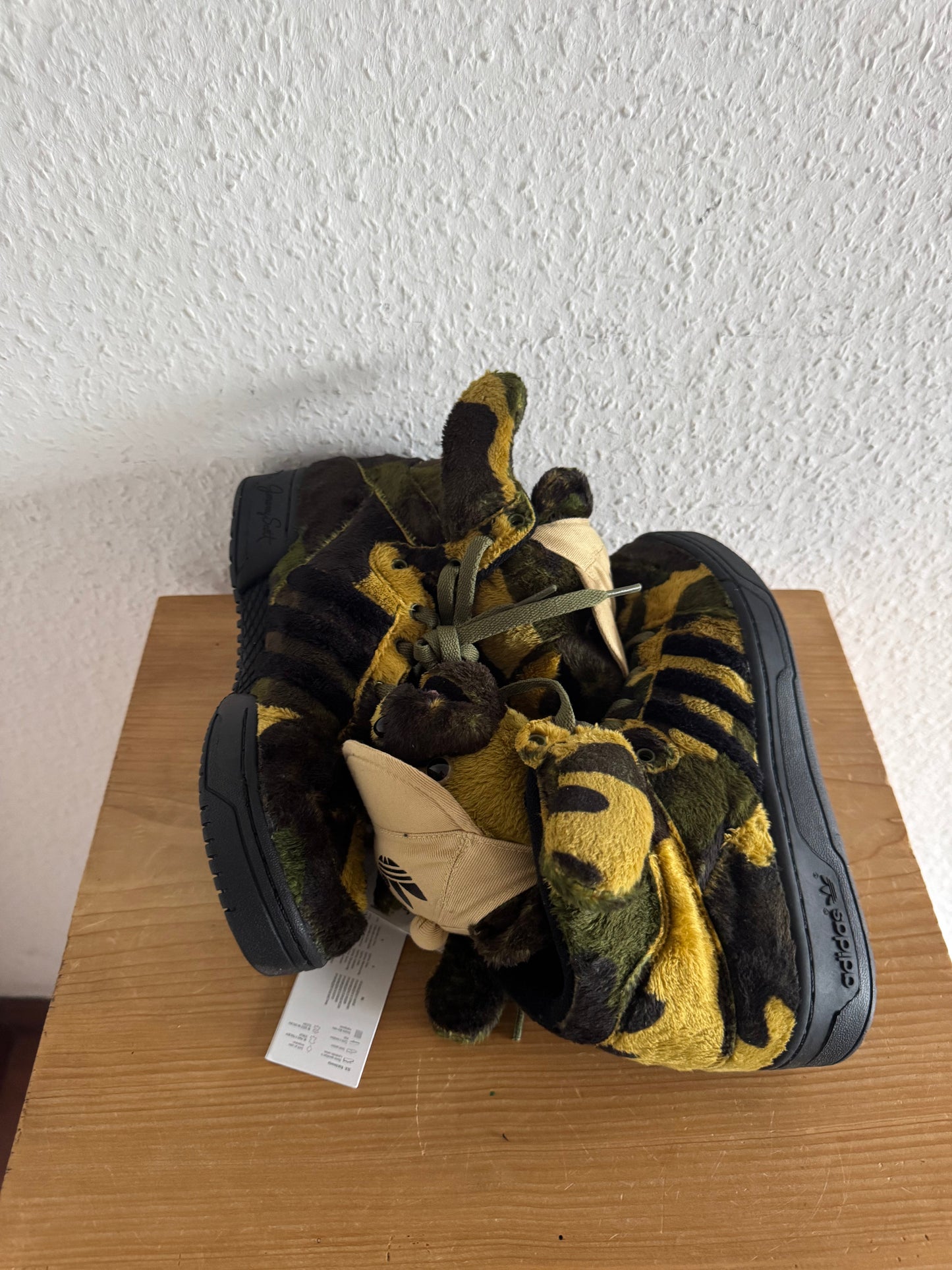 Adidas x Jeremy Scott Camo Teddy Bear Sneakers