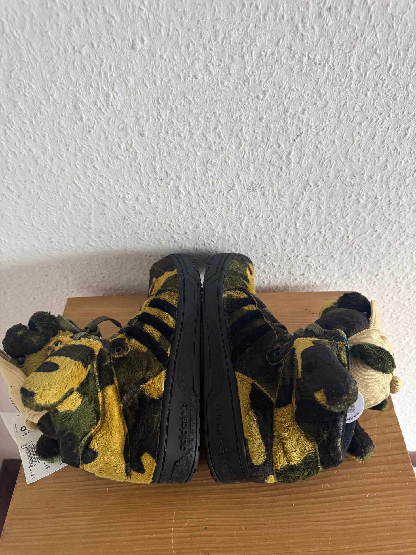 Adidas x Jeremy Scott Camo Teddy Bear Sneakers