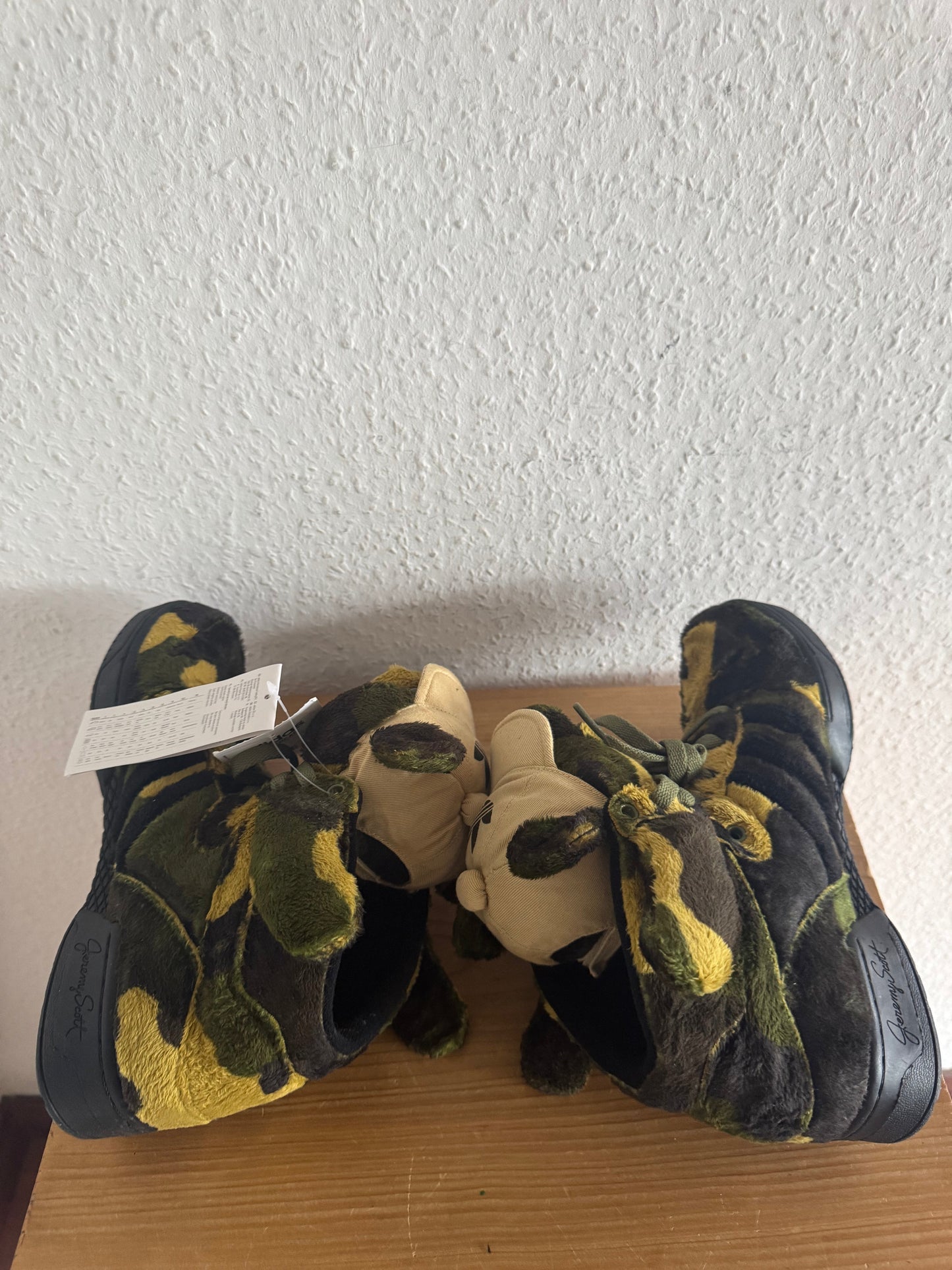 Adidas x Jeremy Scott Camo Teddy Bear Sneakers