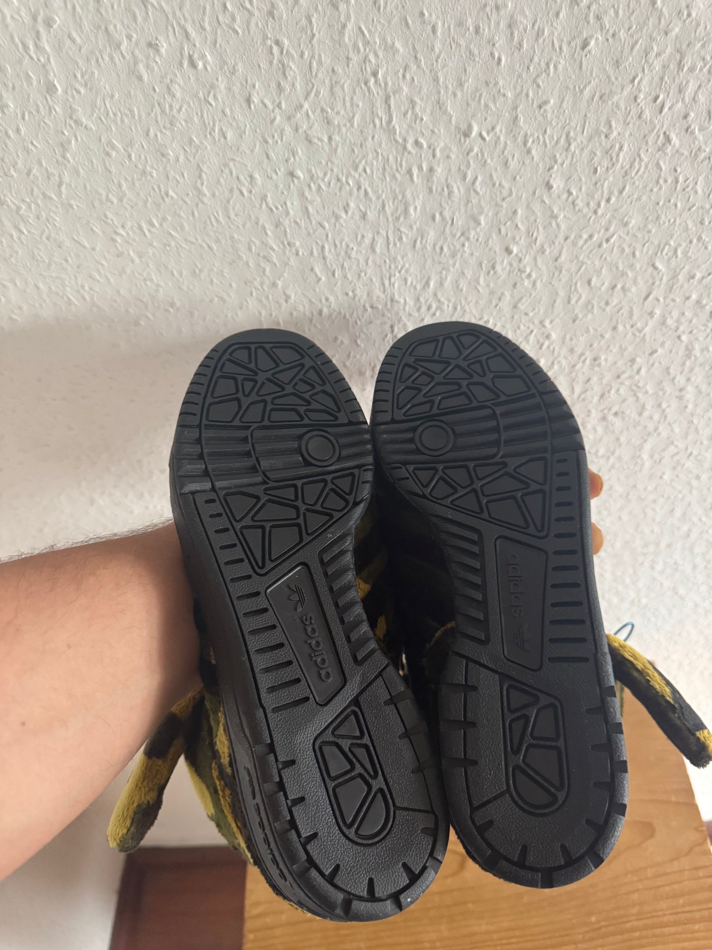 Adidas x Jeremy Scott Camo Teddy Bear Sneakers