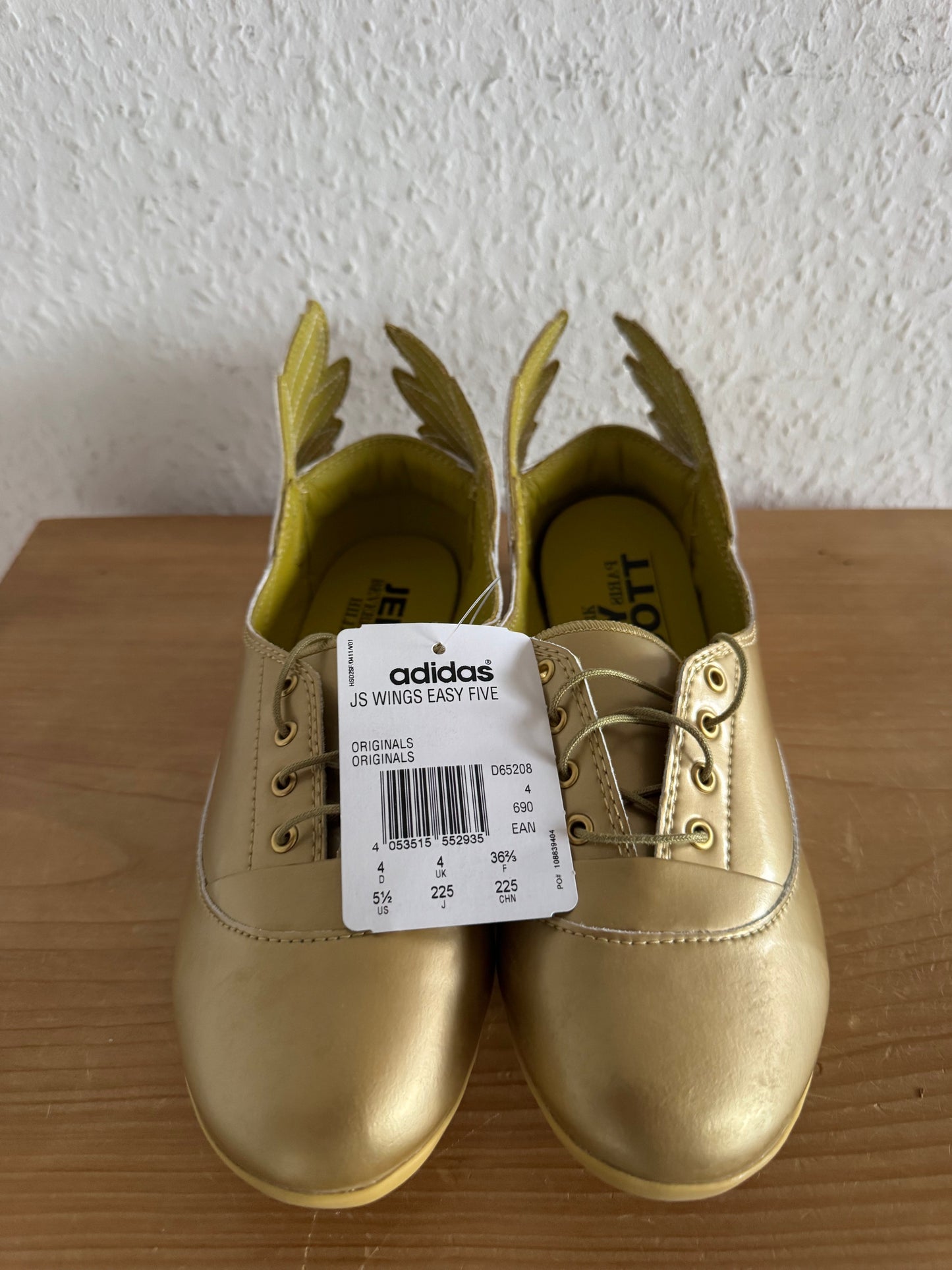 Adidas x Jeremy Scott Wings Easy Five Gold Ballet Flats