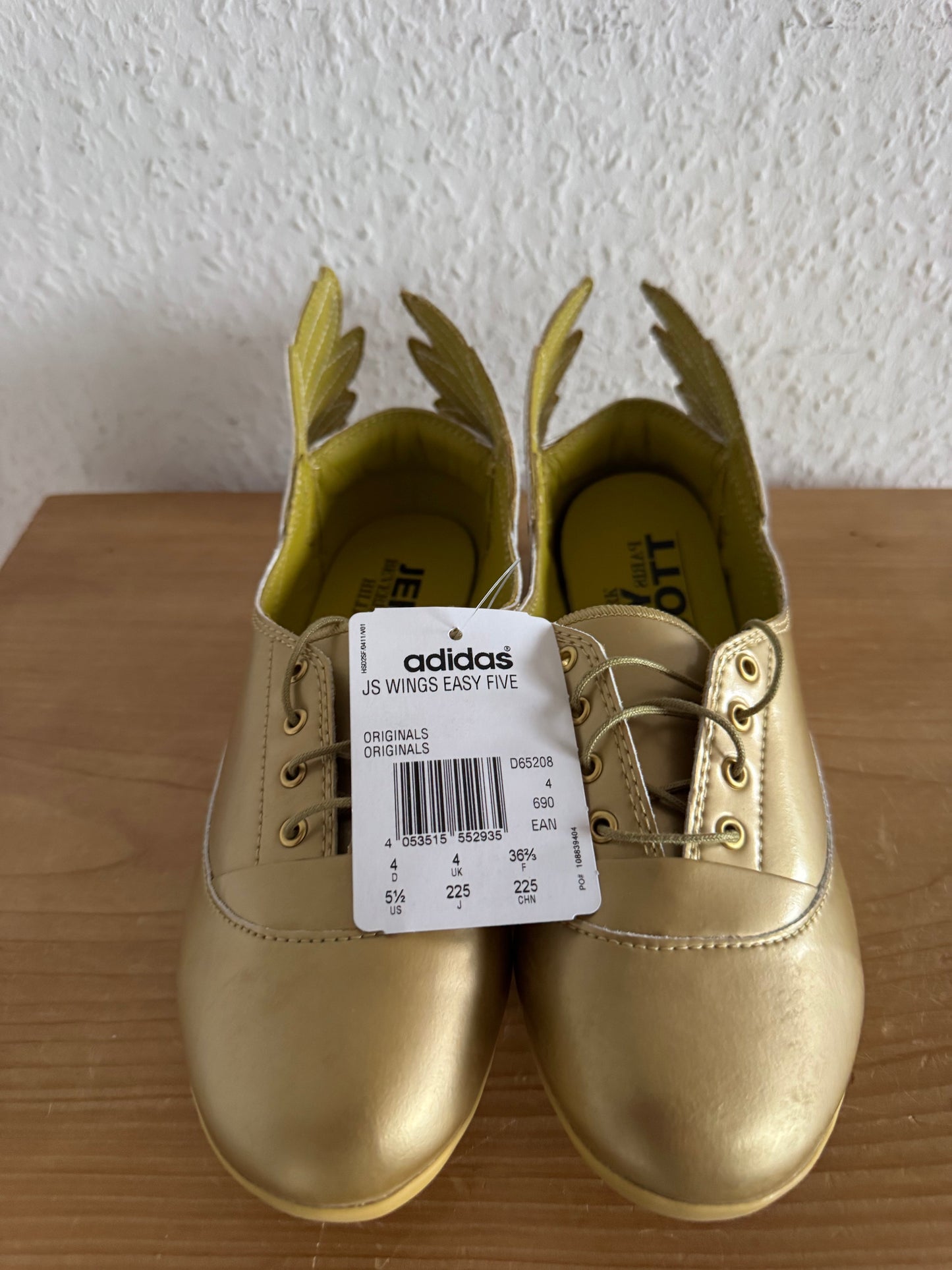 Adidas x Jeremy Scott Wings Easy Five Gold Ballet Flats