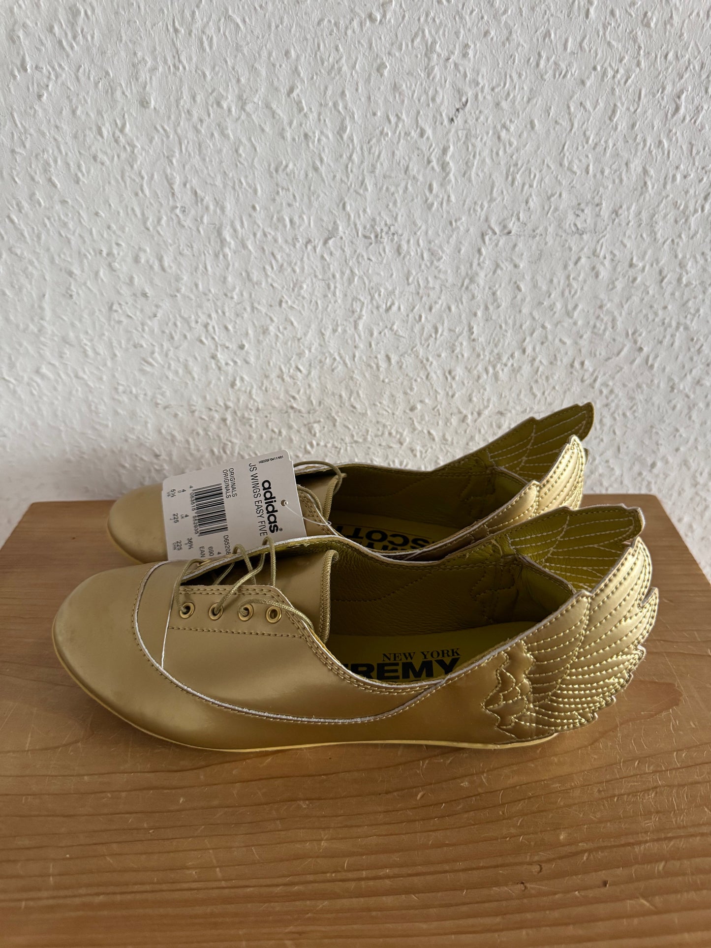 Adidas x Jeremy Scott Wings Easy Five Gold Ballet Flats