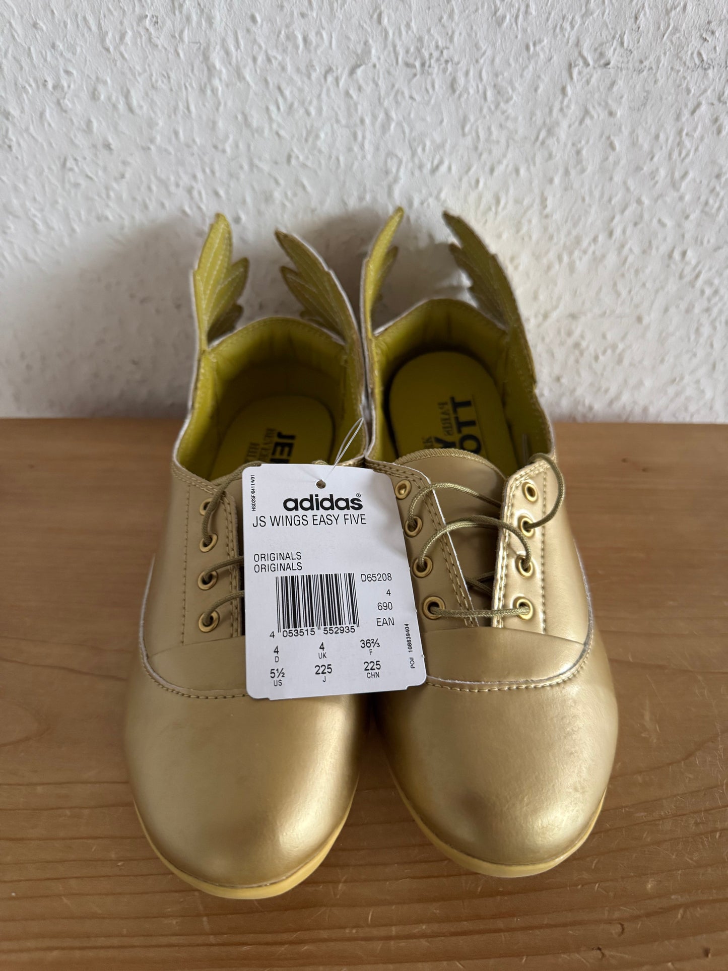Adidas x Jeremy Scott Wings Easy Five Gold Ballet Flats