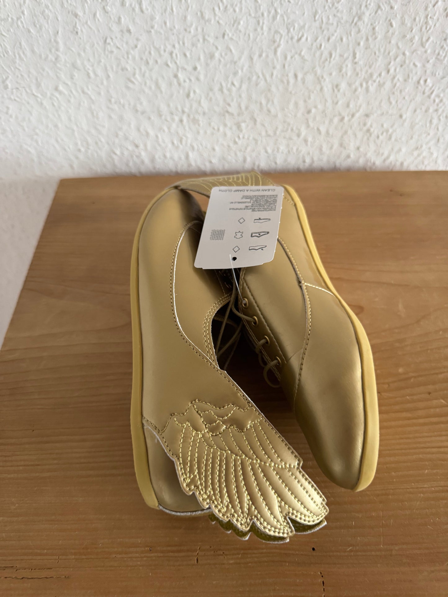 Adidas x Jeremy Scott Wings Easy Five Gold Ballet Flats