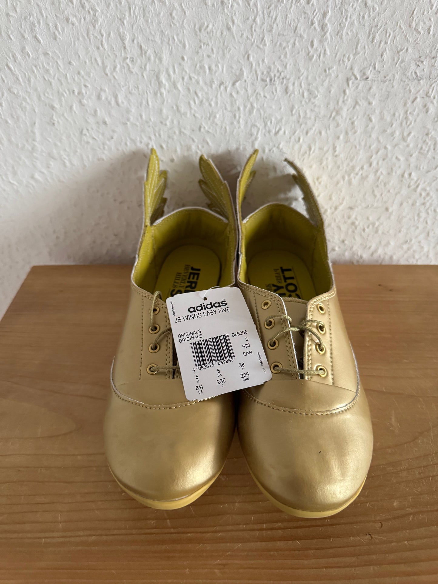 Adidas x Jeremy Scott JS Wings Easy Five Gold Ballet Flats