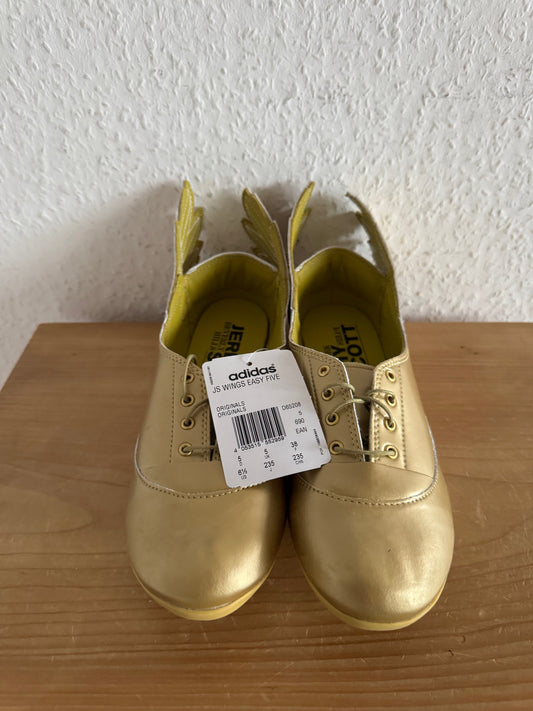 Adidas x Jeremy Scott JS Wings Easy Five Gold Ballet Flats