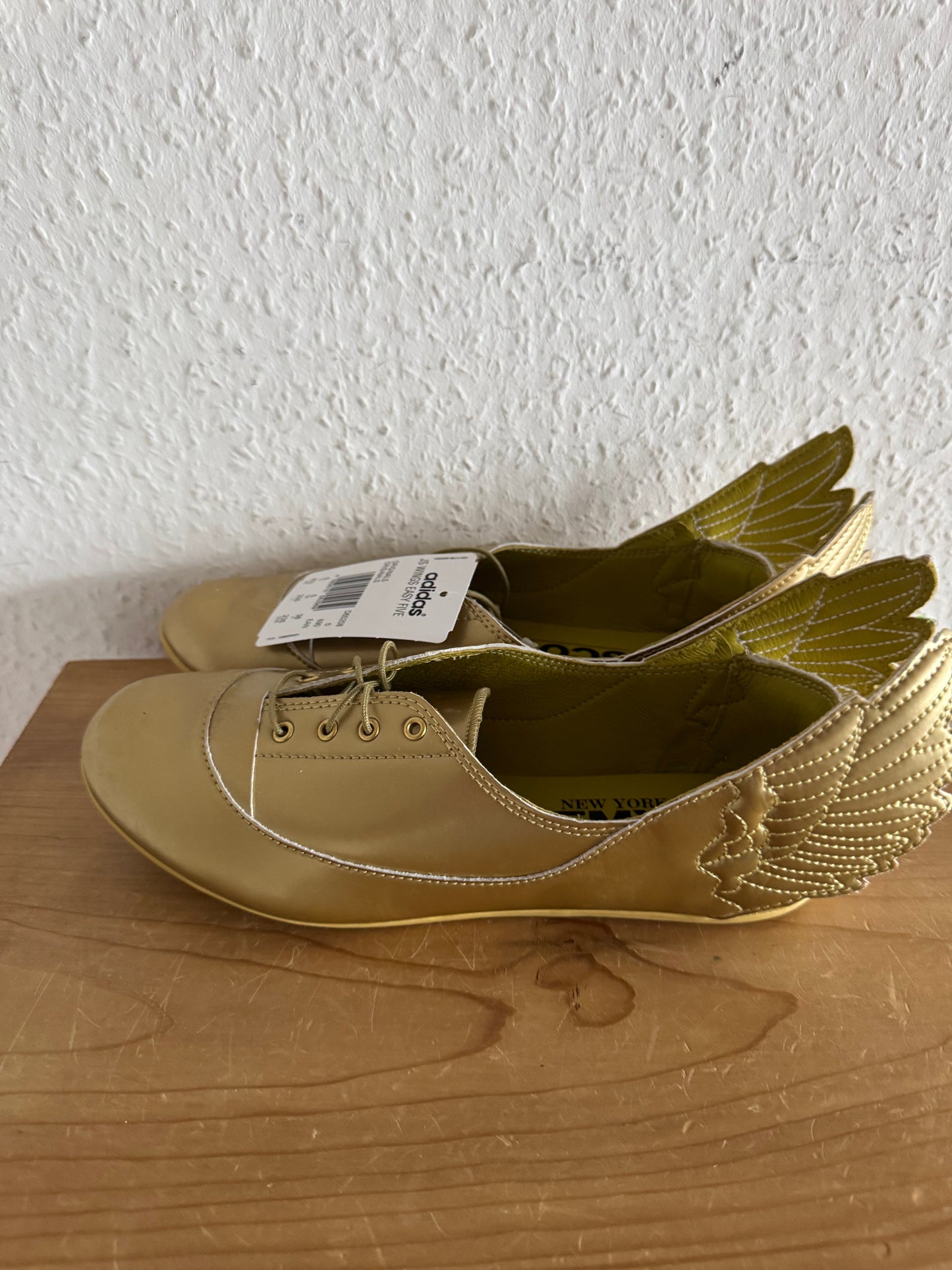 Adidas x Jeremy Scott JS Wings Easy Five Gold Ballet Flats