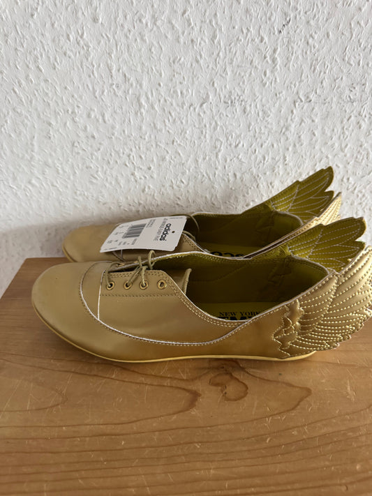 Adidas x Jeremy Scott JS Wings Easy Five Gold Ballet Flats