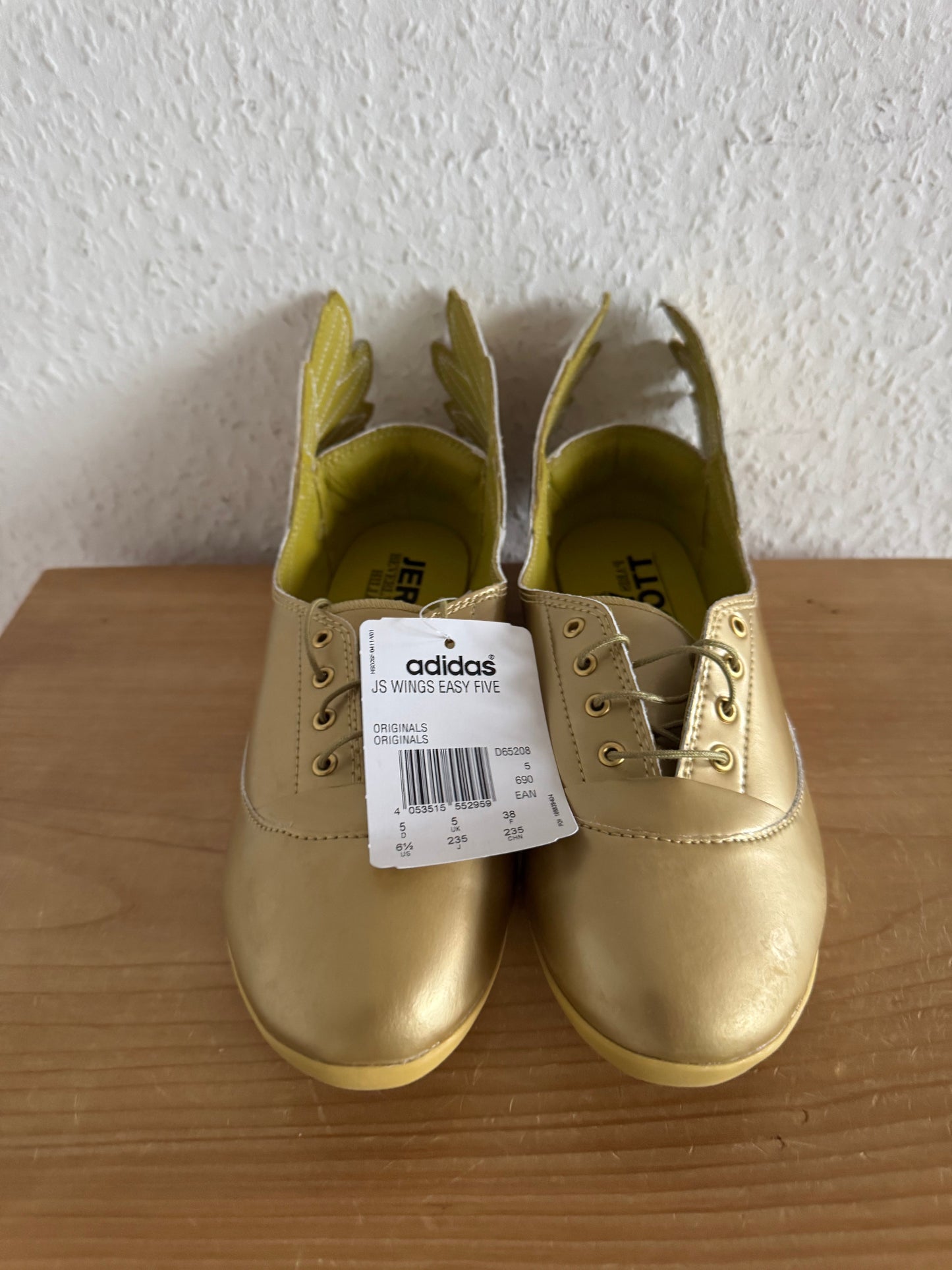 Adidas x Jeremy Scott JS Wings Easy Five Gold Ballet Flats
