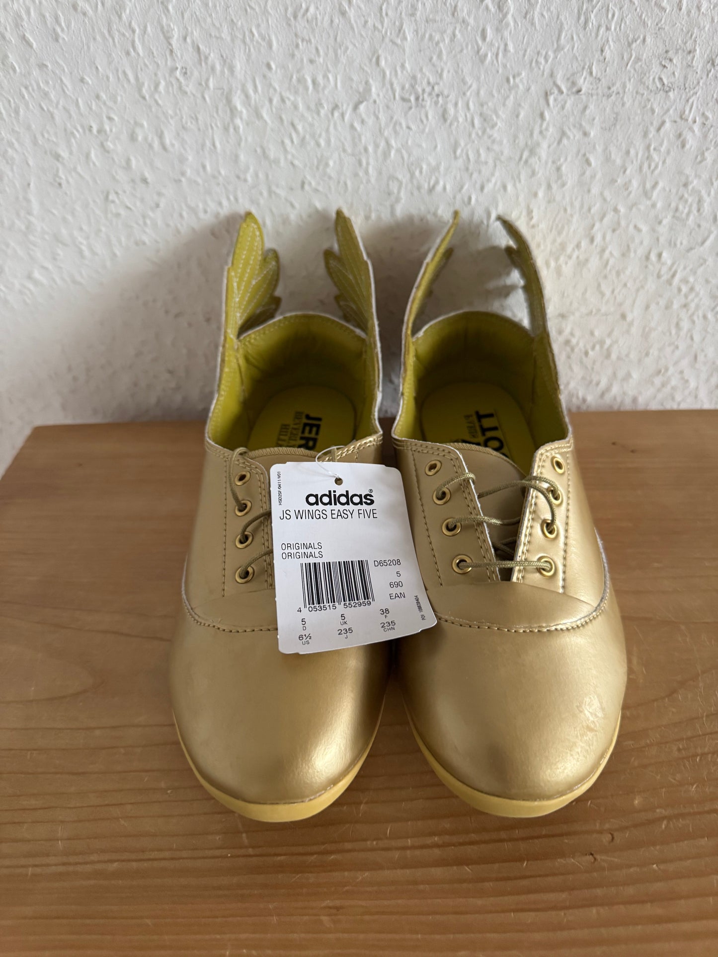 Adidas x Jeremy Scott JS Wings Easy Five Gold Ballet Flats