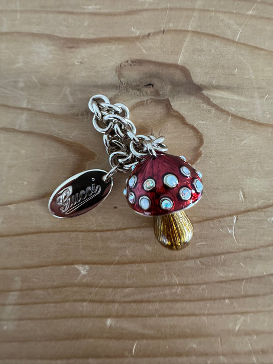 Gucci Mushroom Bag Charm Keychain