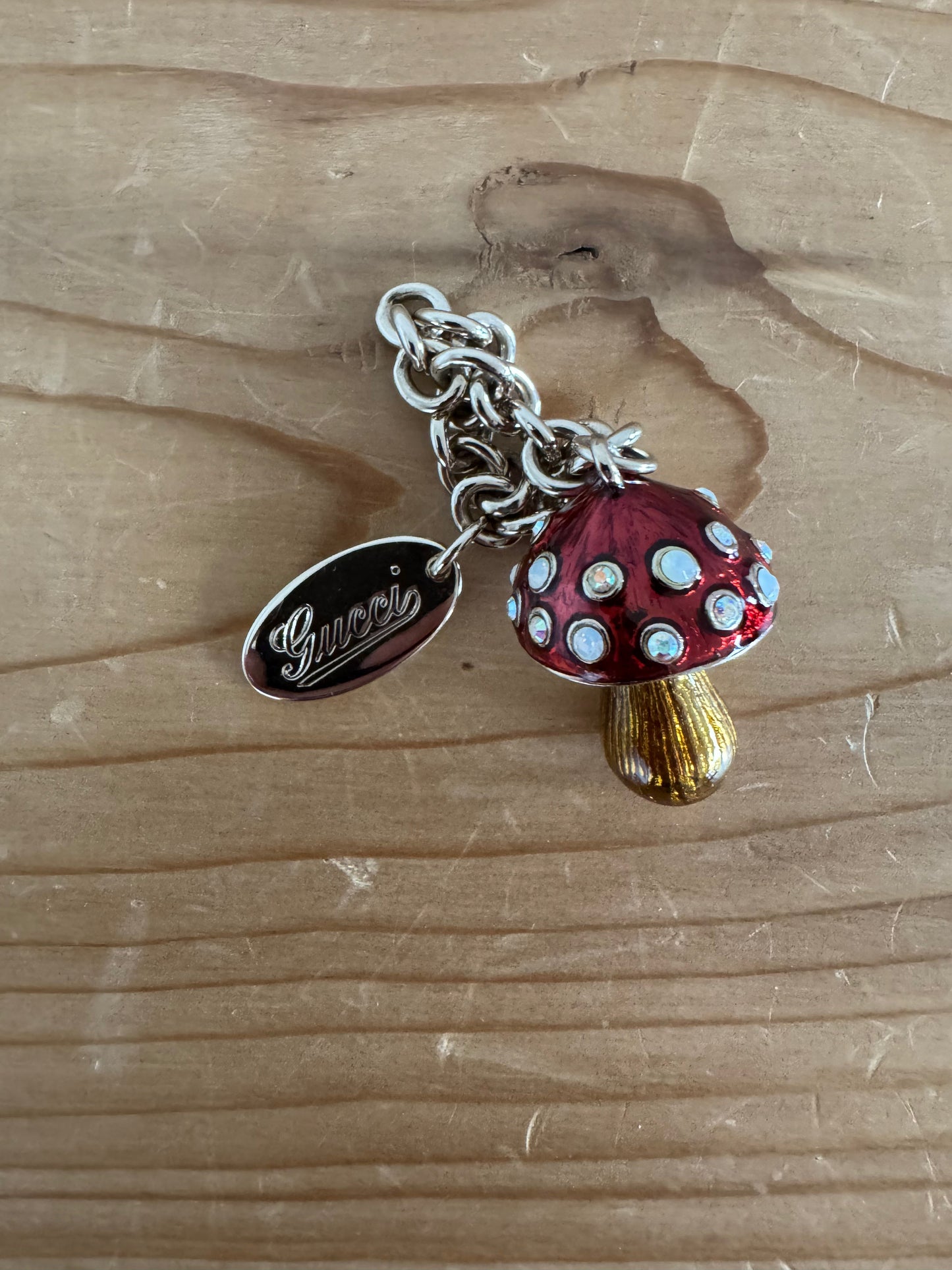 Gucci Mushroom Bag Charm Keychain