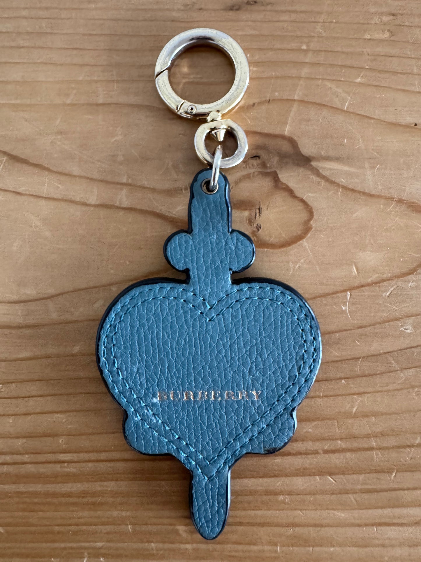 Burberry Longing Heart Leather Bag Charm
