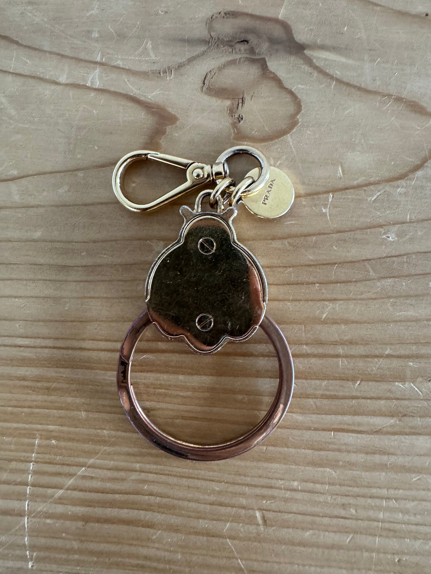 Prada Ladybug Bag Charm Keychain