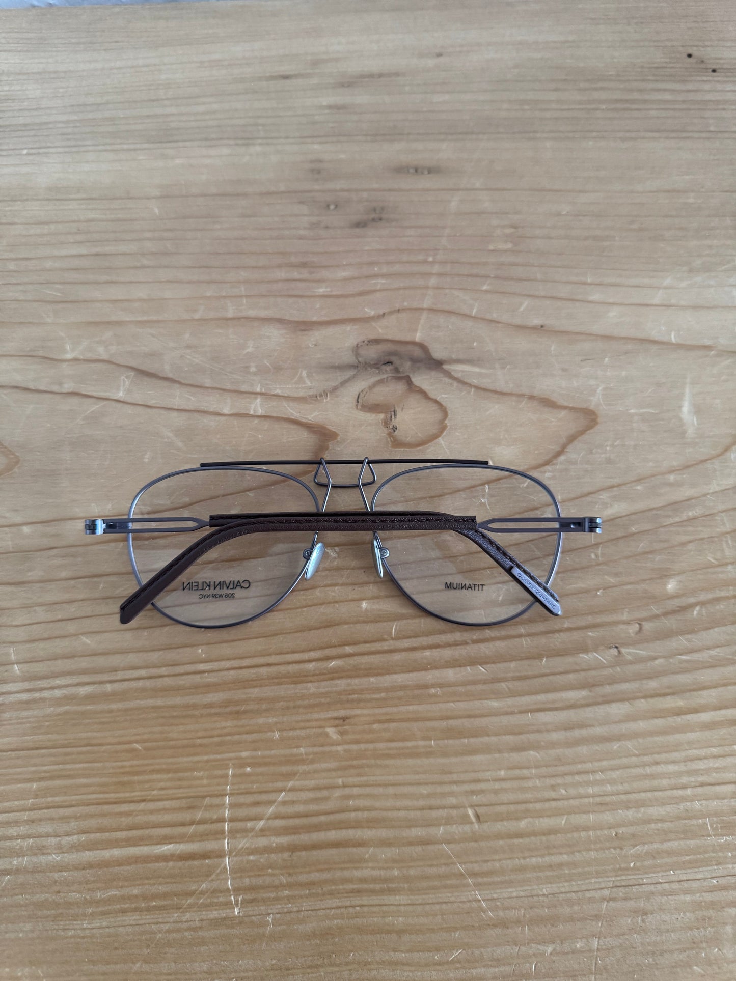 CKNYC1811 Geometric Titanium Optical Frame