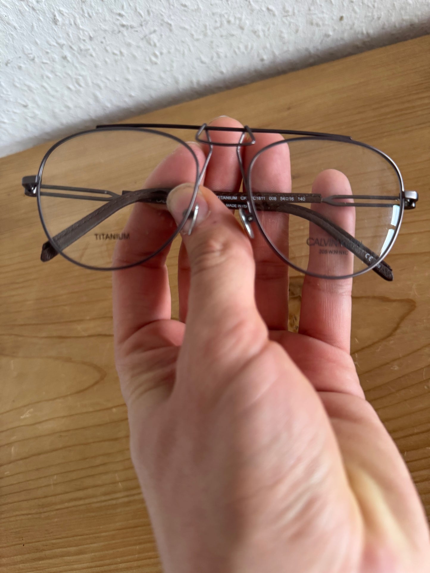CKNYC1811 Geometric Titanium Optical Frame