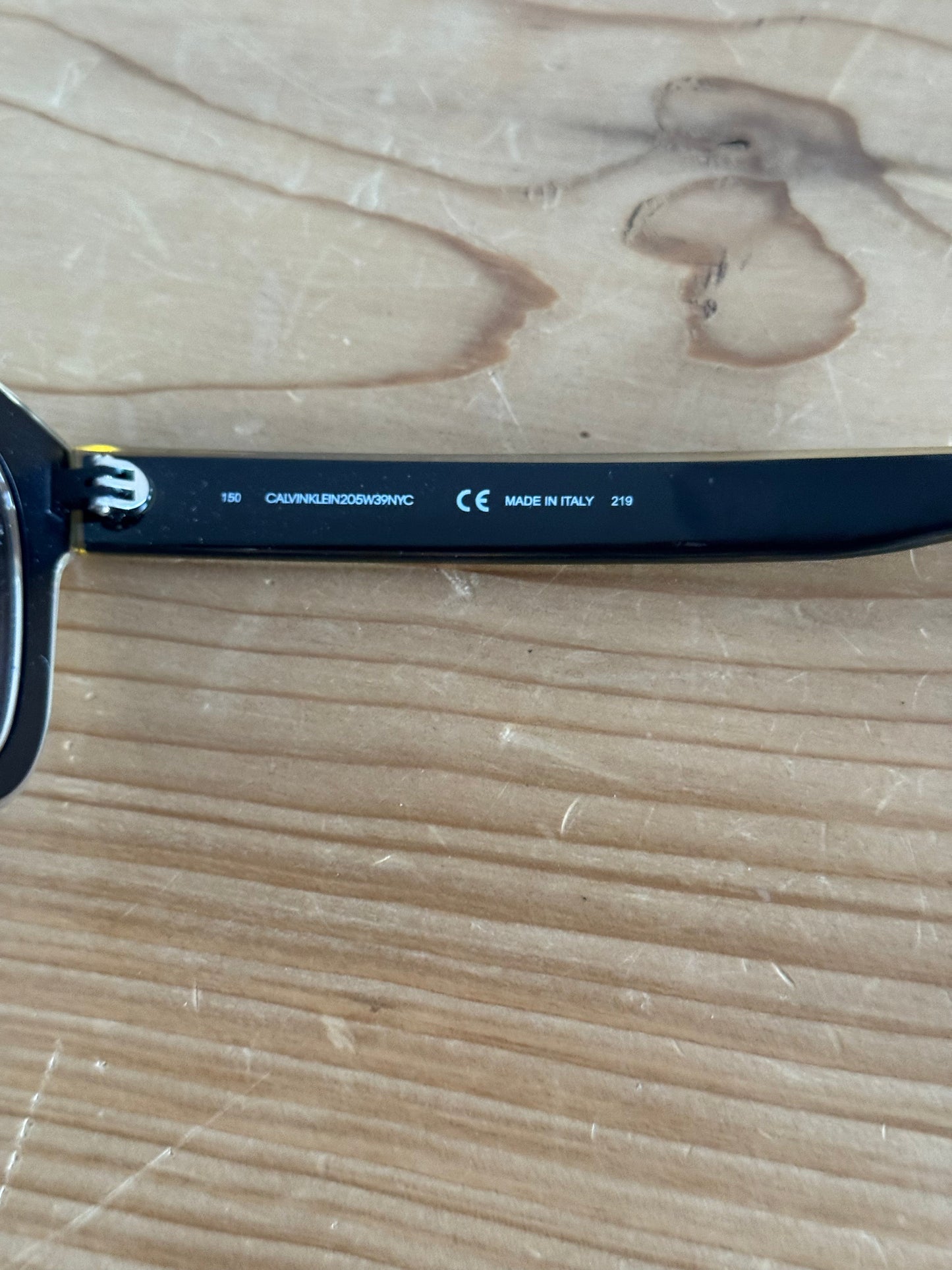 CKNYC1954S Striped Oversized Shield Sunglasses