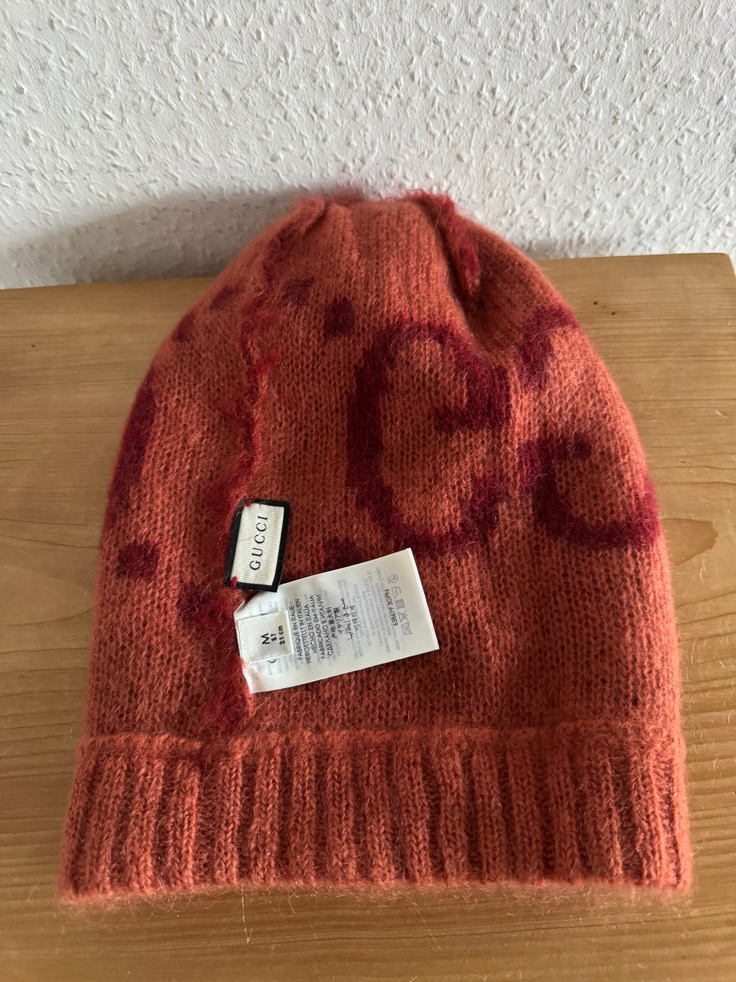 Gucci Red Mohair Beanie