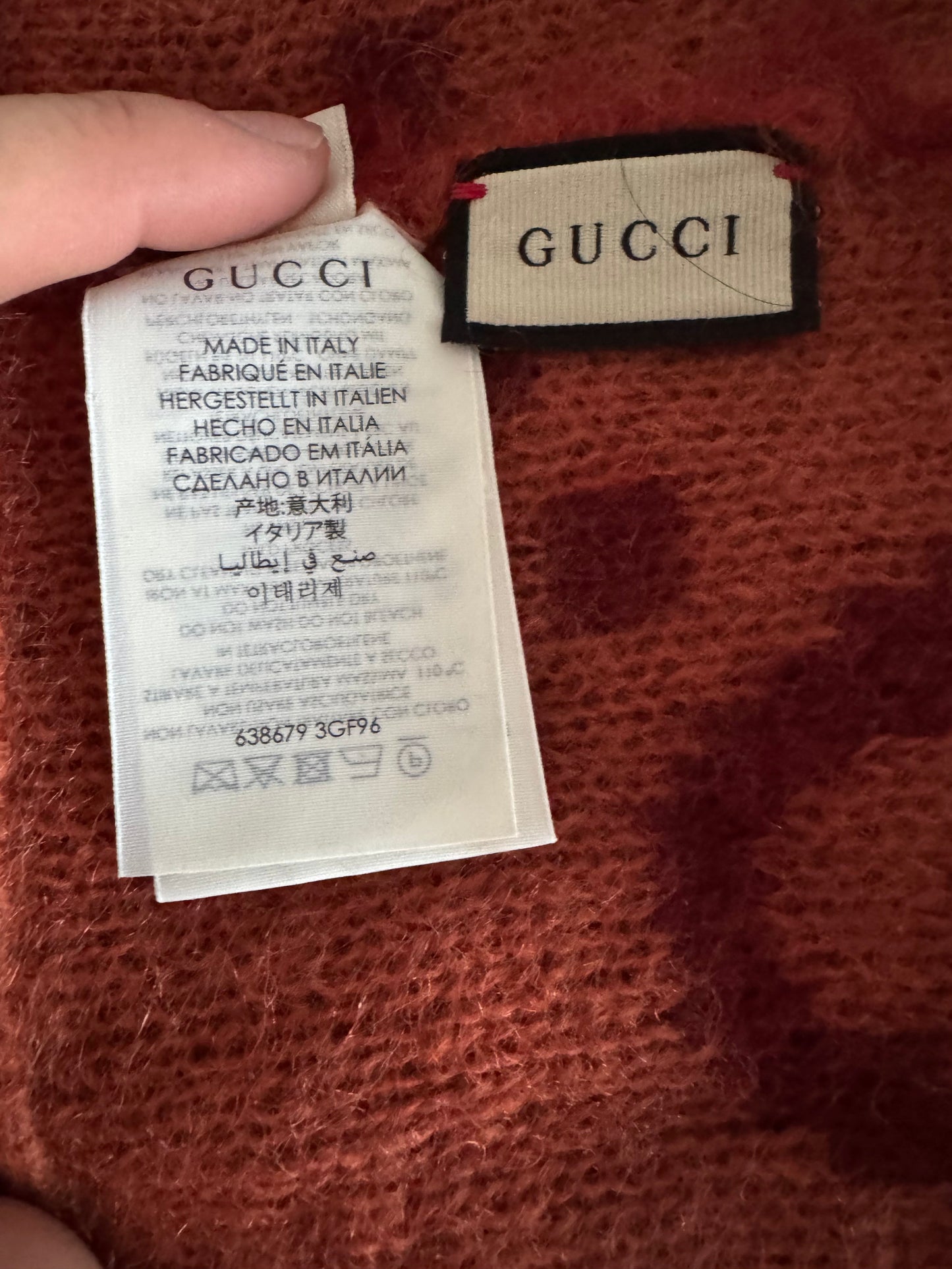 Gucci Red Mohair Beanie