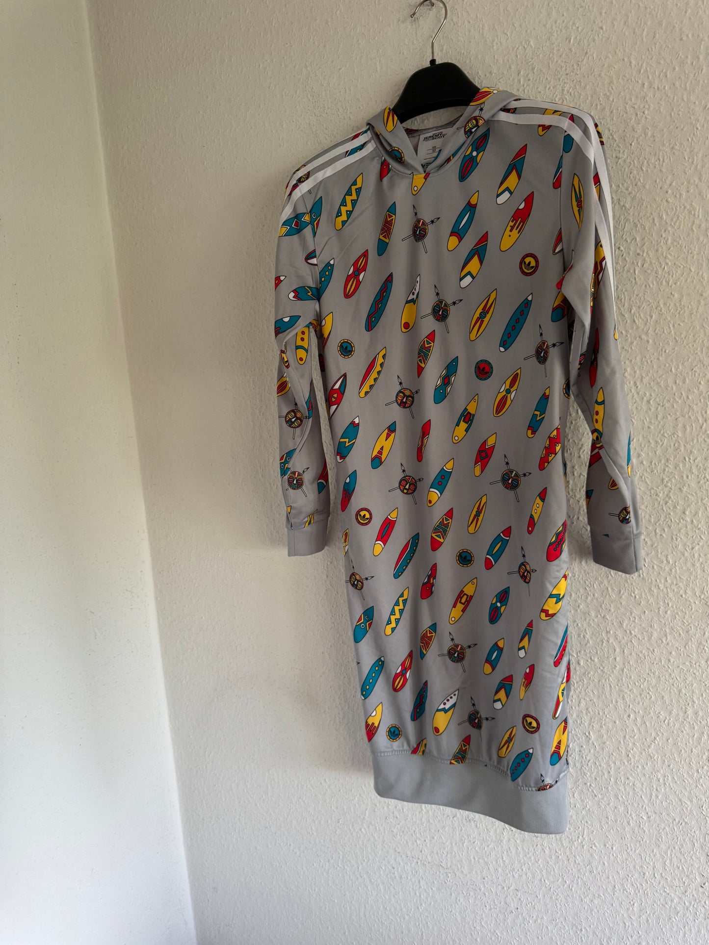 Adidas × Jeremy Scott ObyO "Africa" Print Hooded Dress
