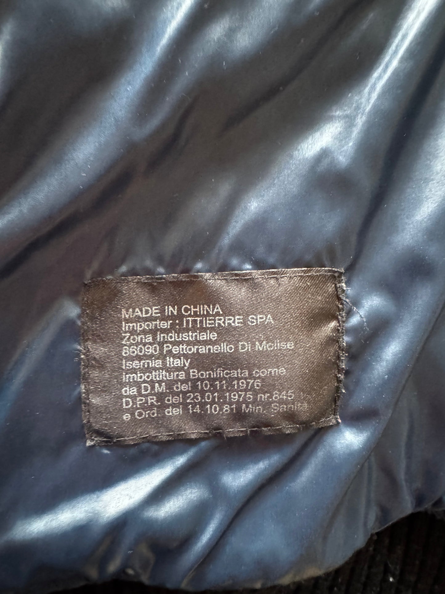 Just Cavalli AW08 Blue Rabbit Fur Puffer Jacket