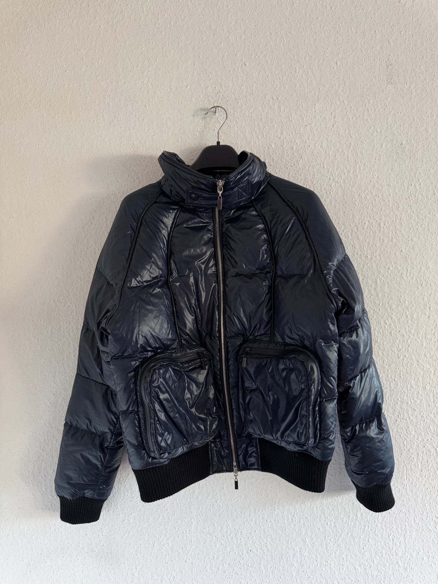 Just Cavalli AW08 Blue Rabbit Fur Puffer Jacket