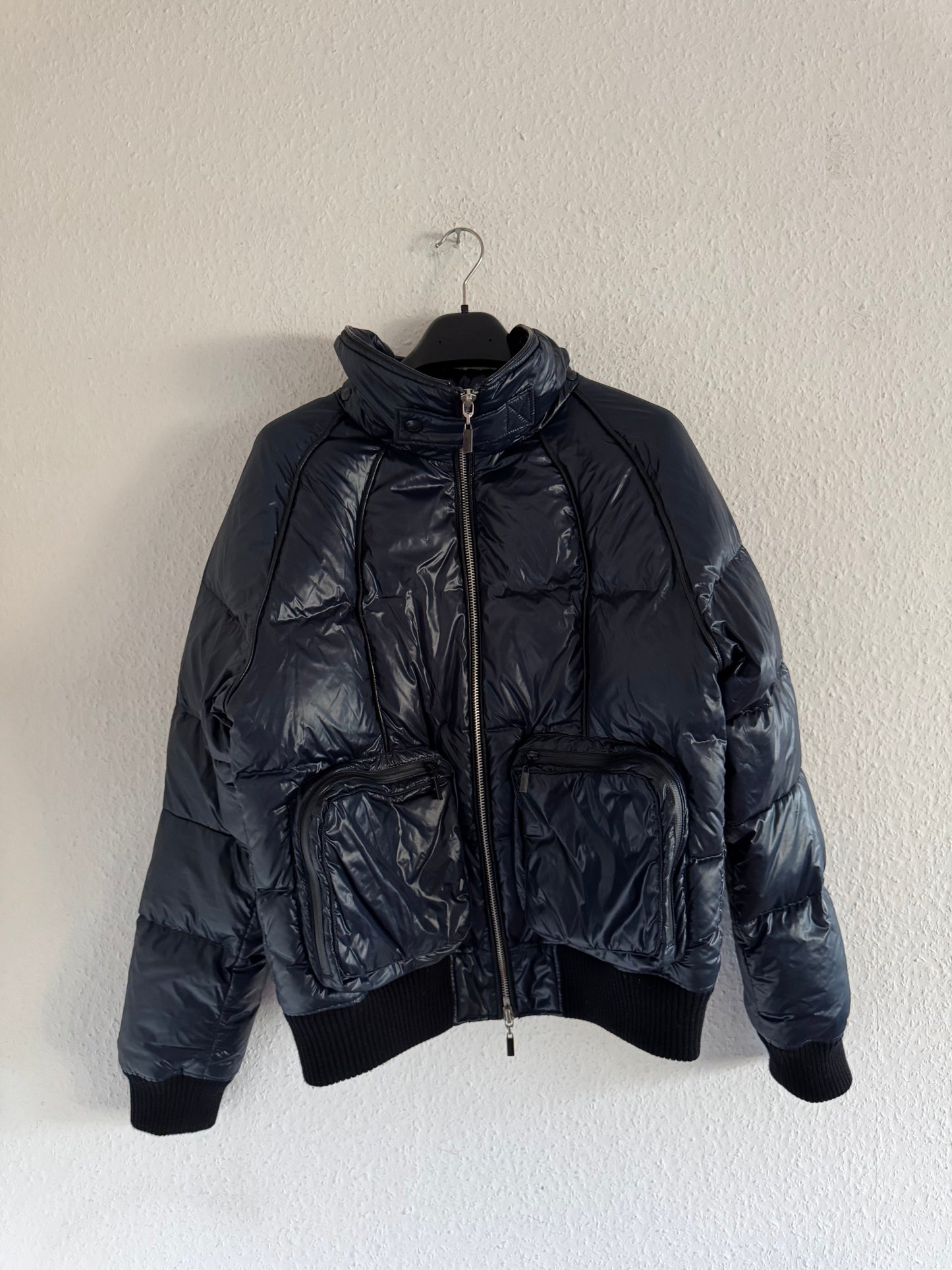Just Cavalli AW08 Blue Rabbit Fur Puffer Jacket