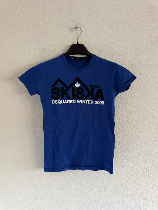 Dsquared2 SKI SKA Winter 2008 Cropped Graphic T-Shirt