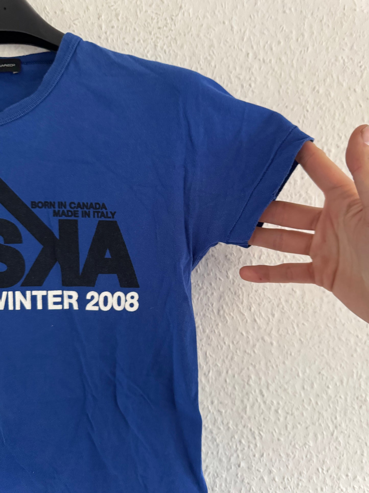 Dsquared2 SKI SKA Winter 2008 Cropped Graphic T-Shirt