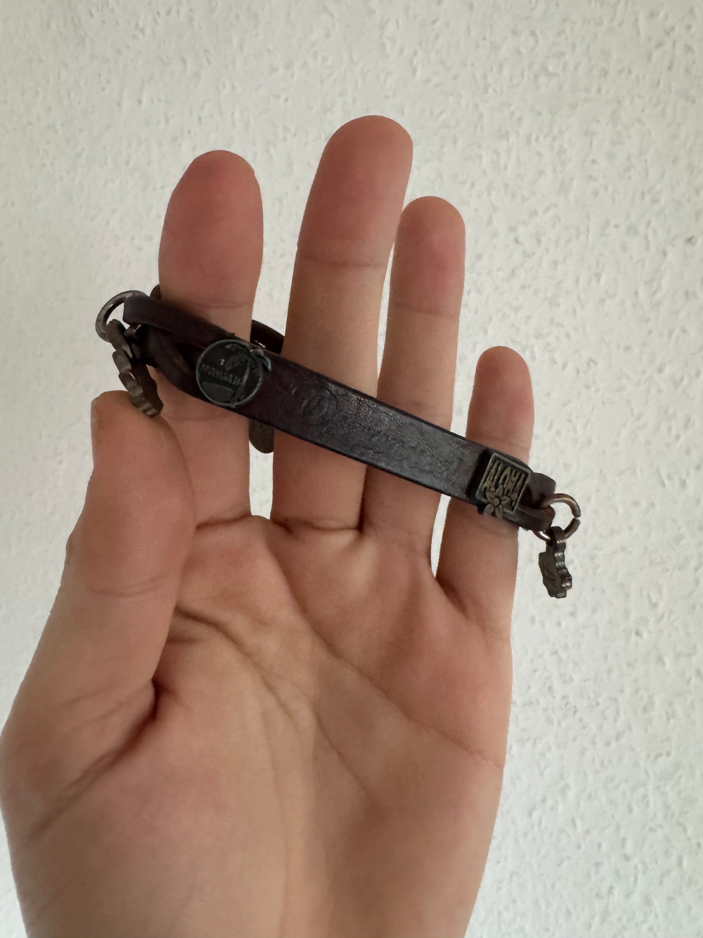 Dsquared2 Leather Charm Bracelet