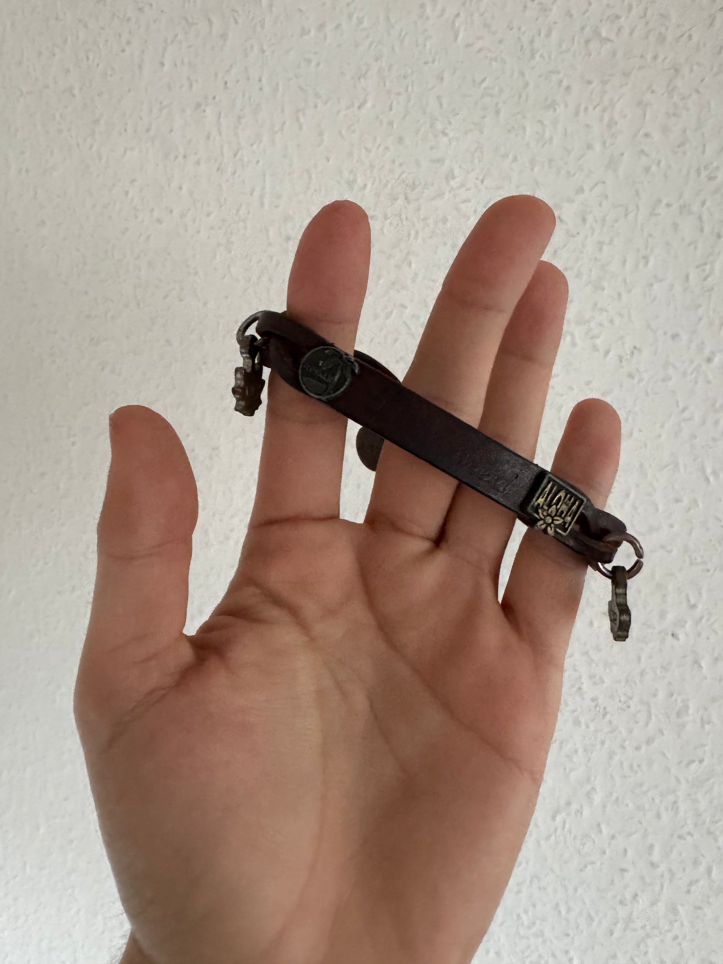 Dsquared2 Leather Charm Bracelet