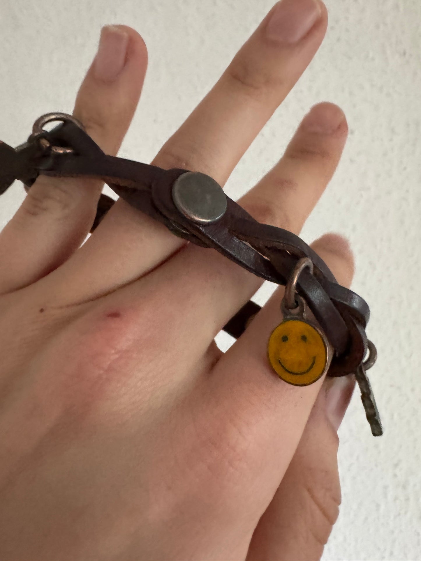 Dsquared2 Leather Charm Bracelet
