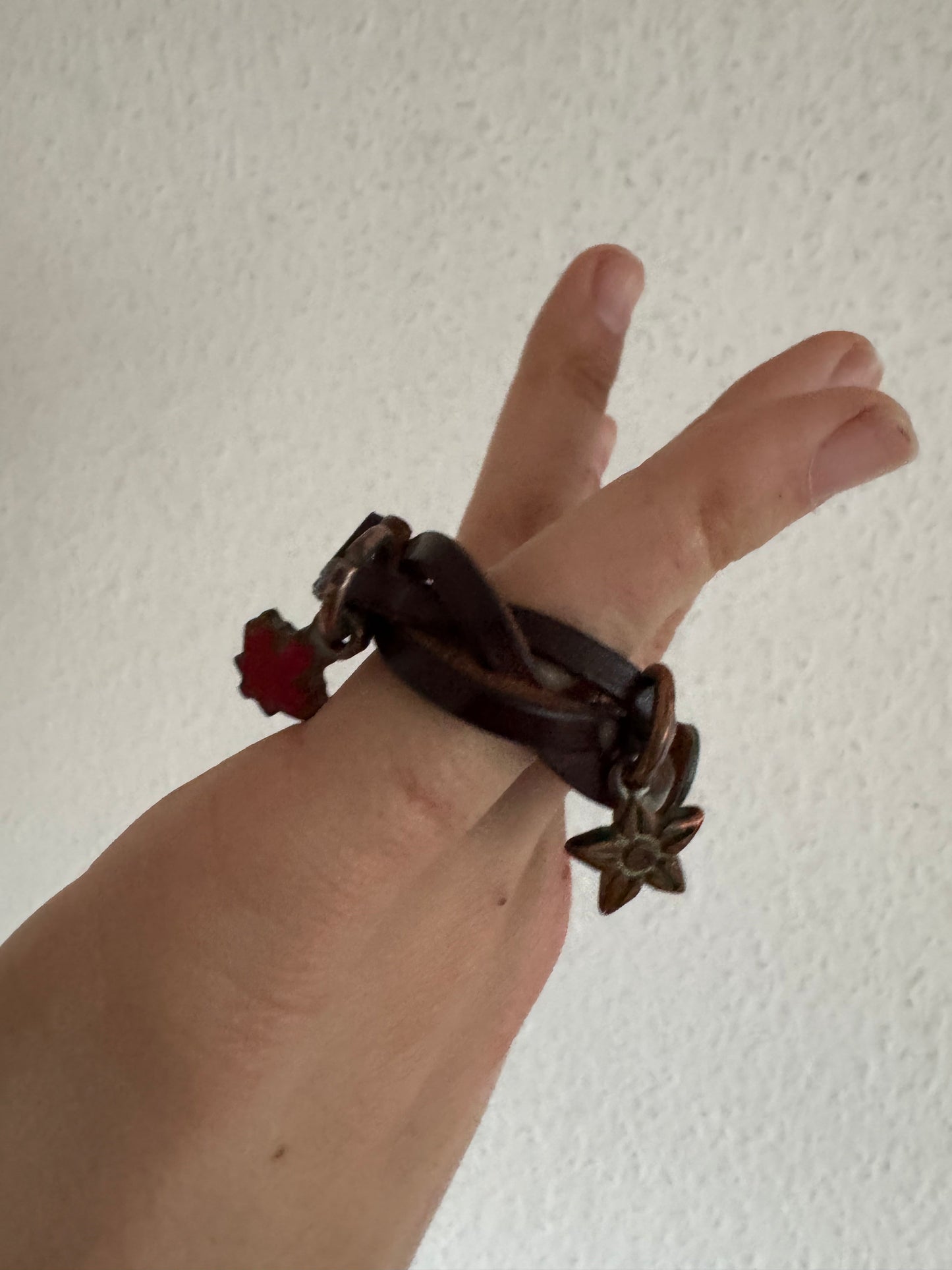 Dsquared2 Leather Charm Bracelet