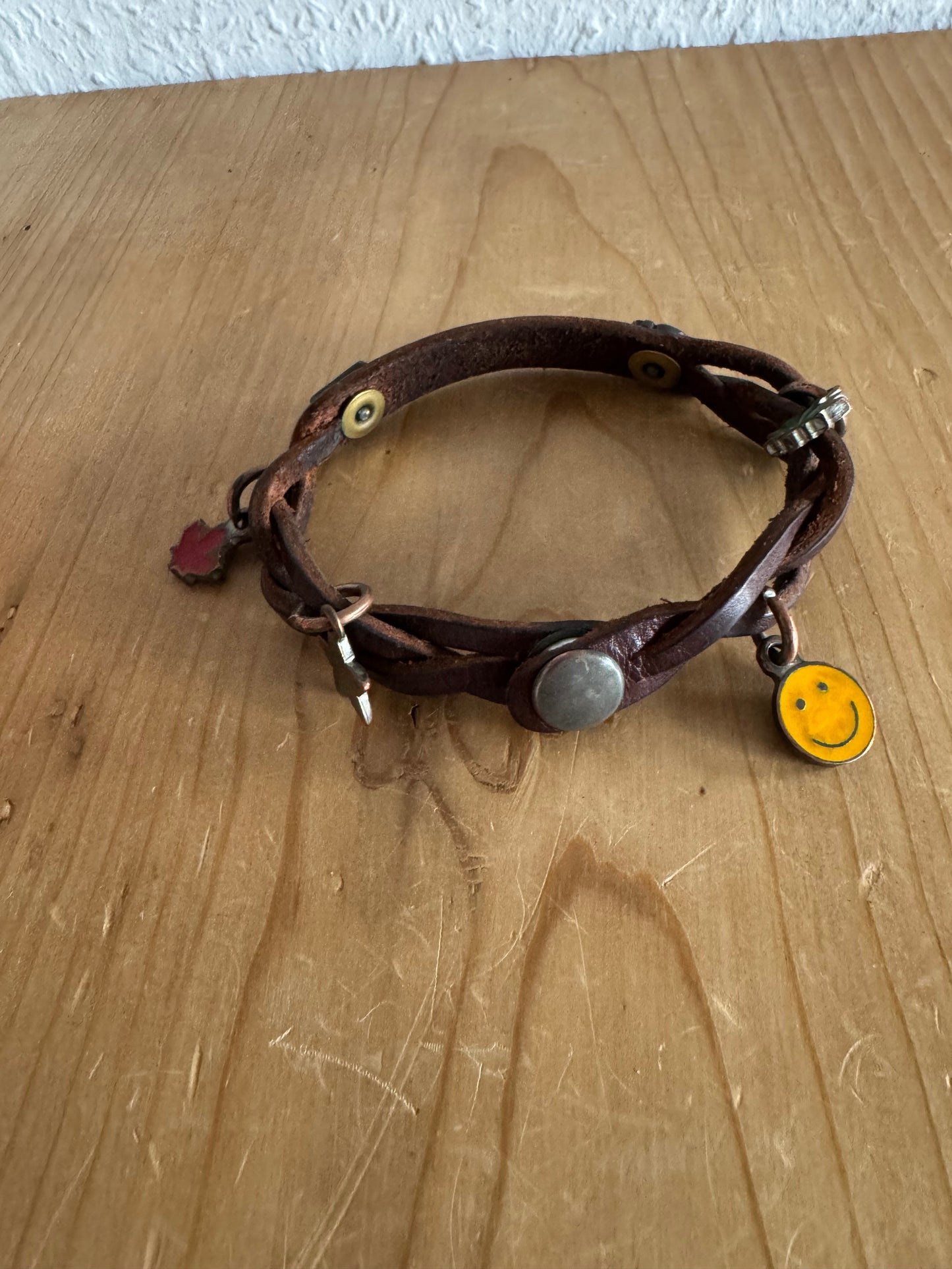 Dsquared2 Leather Charm Bracelet