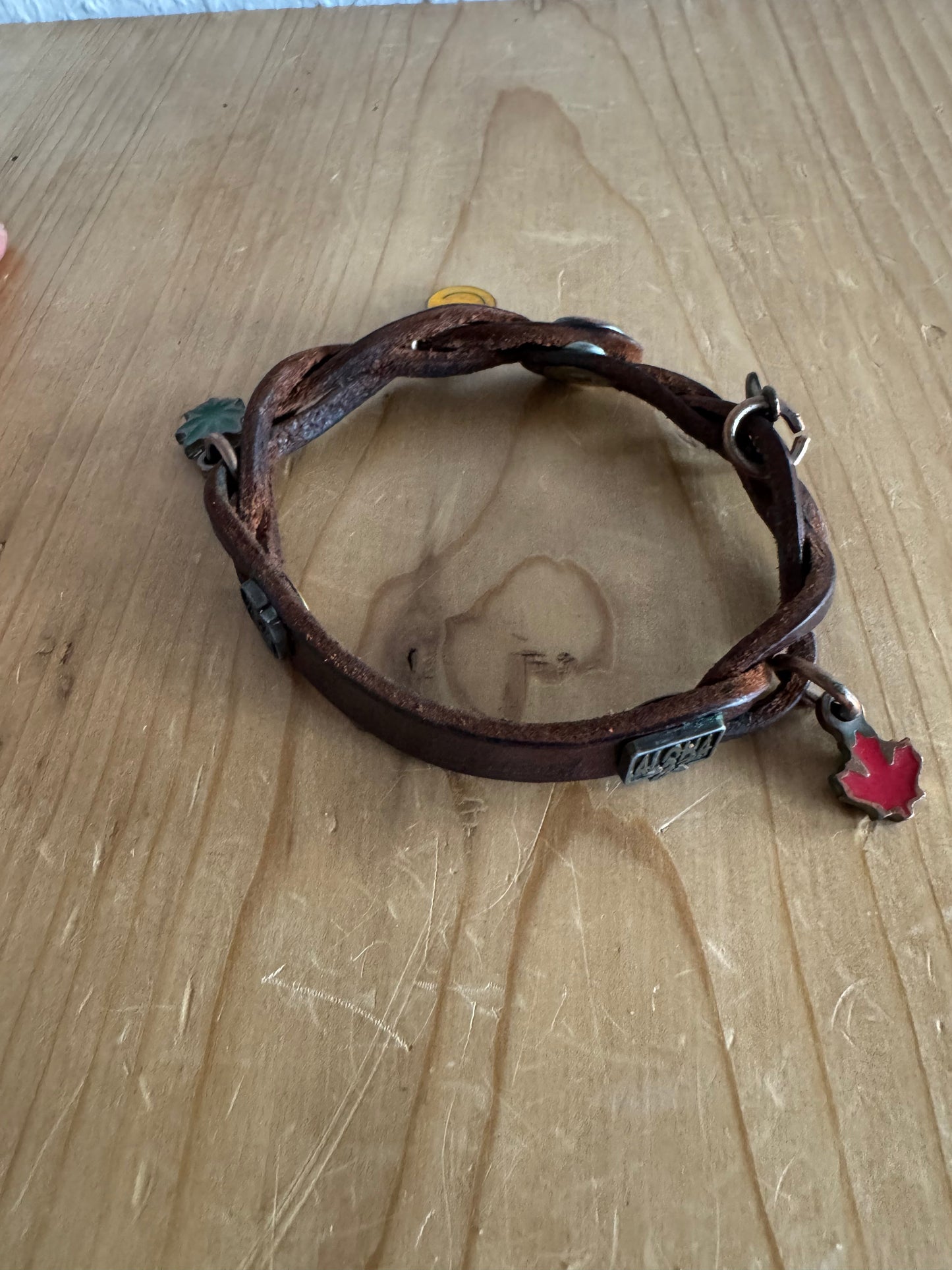 Dsquared2 Leather Charm Bracelet