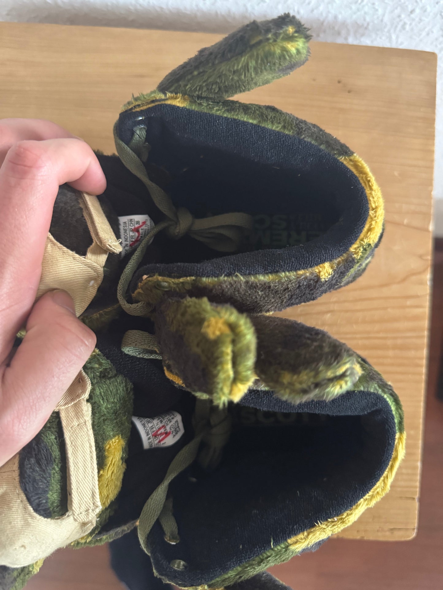 Adidas × Jeremy Scott JS Camo Teddy Bear High Top Sneakers