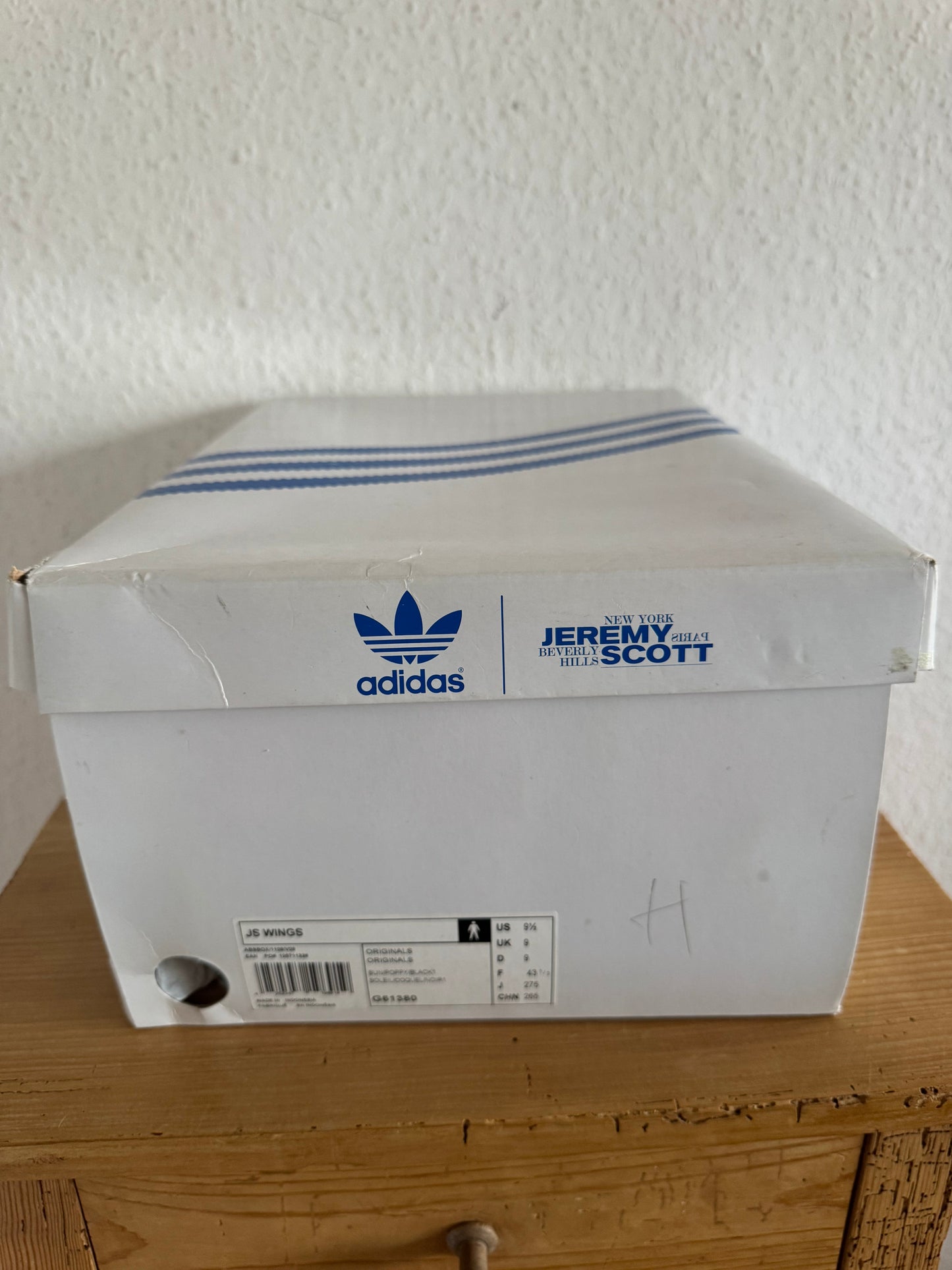 Adidas × Jeremy Scott Winged Rainbow Fleece High Top Sneakers