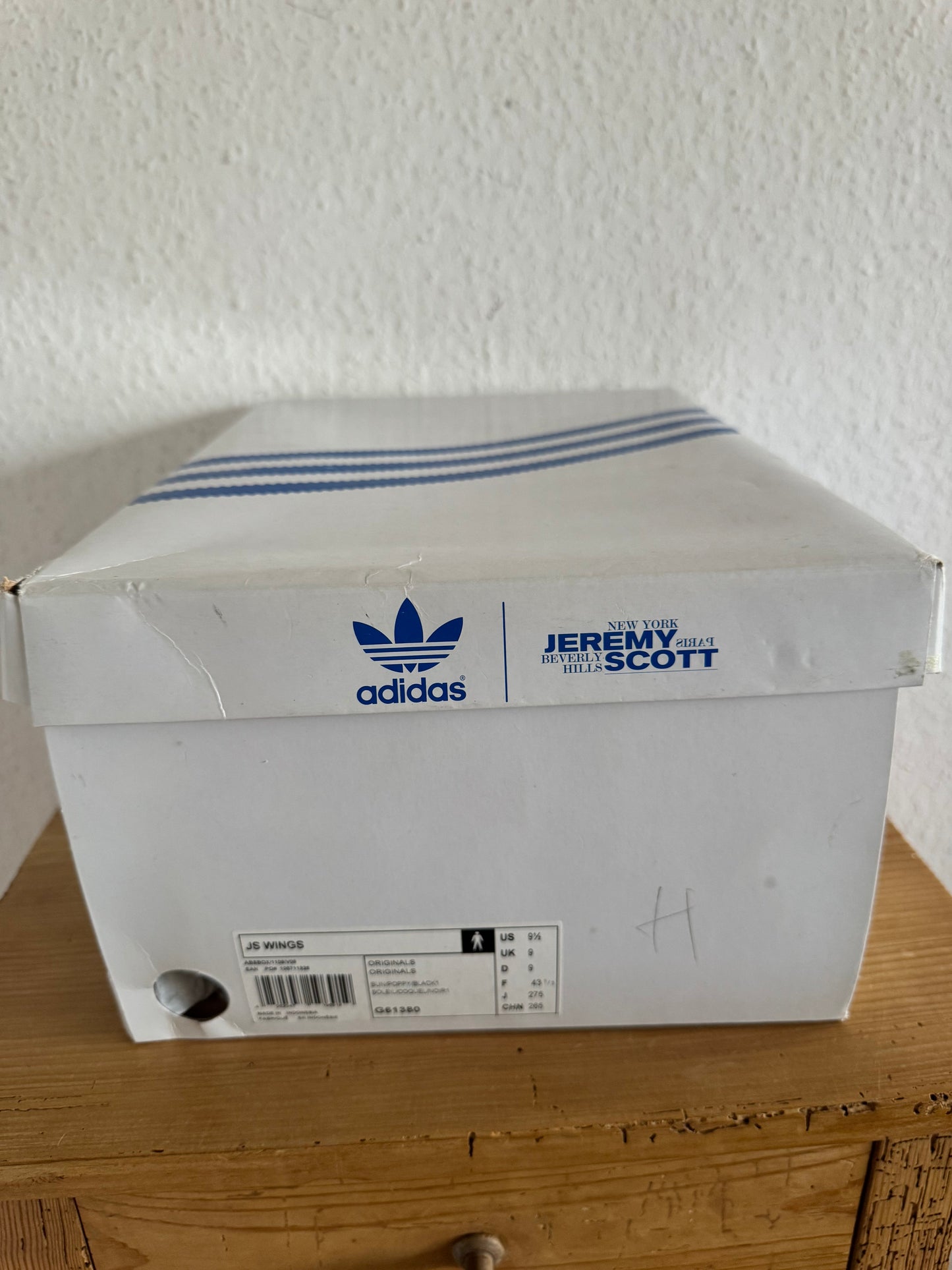 Adidas × Jeremy Scott Winged Rainbow Fleece High Top Sneakers