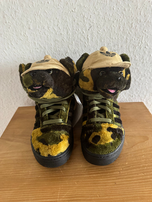 Adidas × Jeremy Scott JS Camo Teddy Bear Sneakers