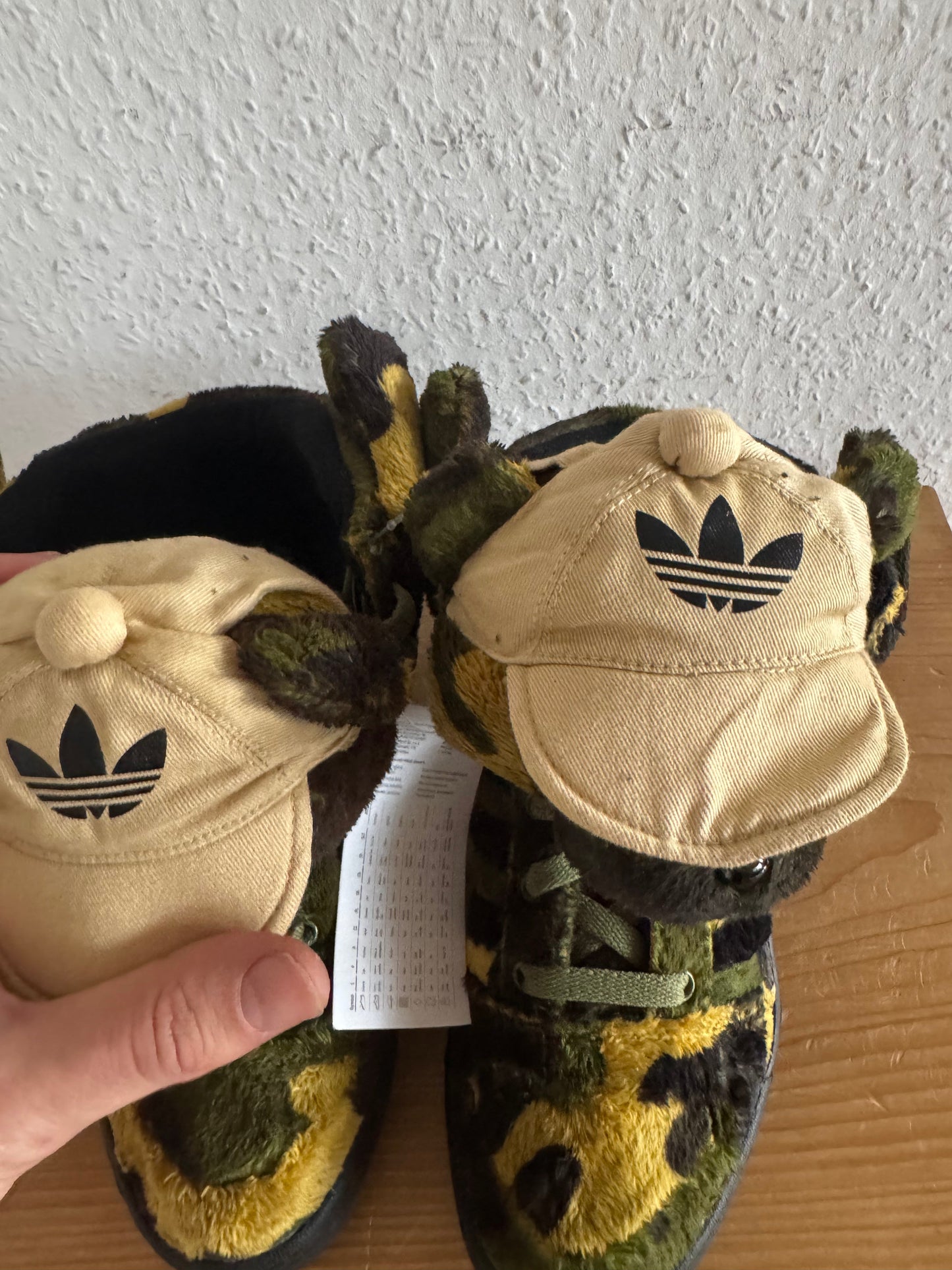 Adidas × Jeremy Scott JS Camo Teddy Bear Sneakers