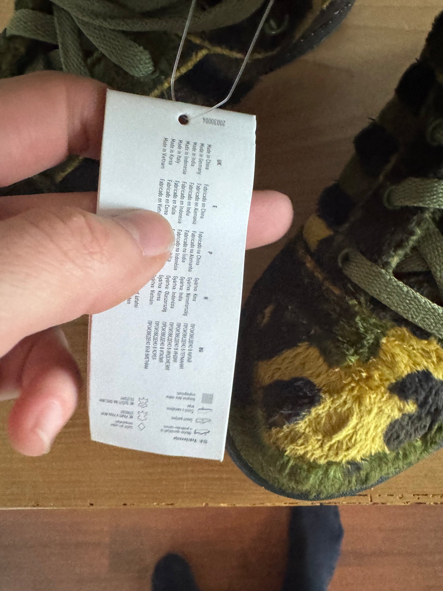 Adidas × Jeremy Scott JS Camo Teddy Bear Sneakers