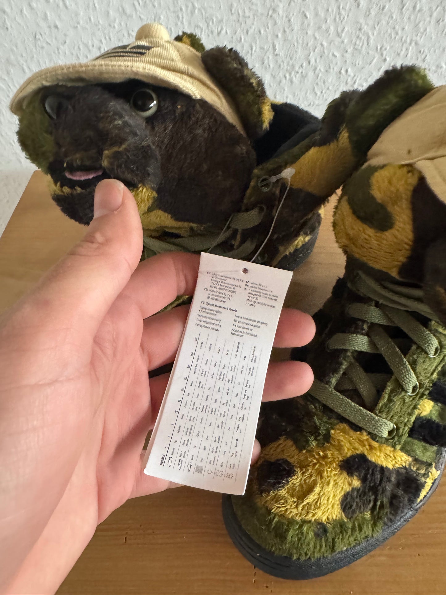 Adidas × Jeremy Scott JS Camo Teddy Bear Sneakers