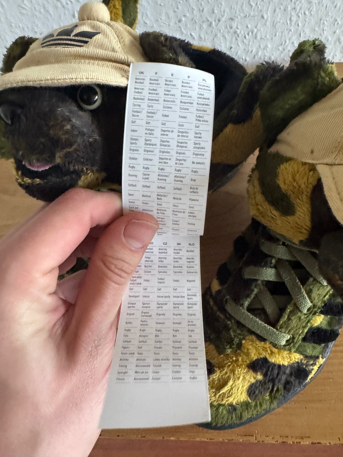 Adidas × Jeremy Scott JS Camo Teddy Bear Sneakers