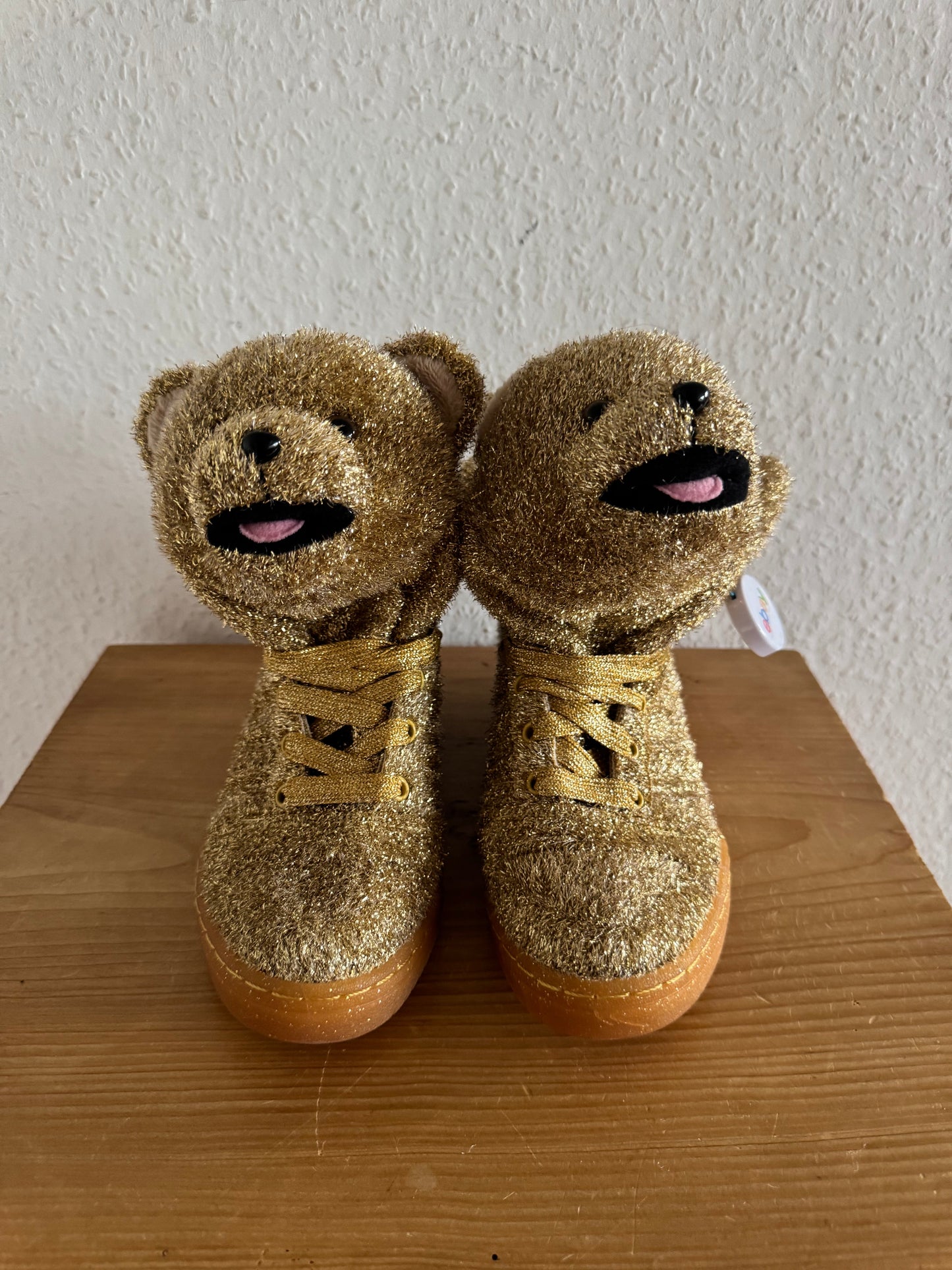 Adidas × Jeremy Scott Gold Teddy Bear Sneakers