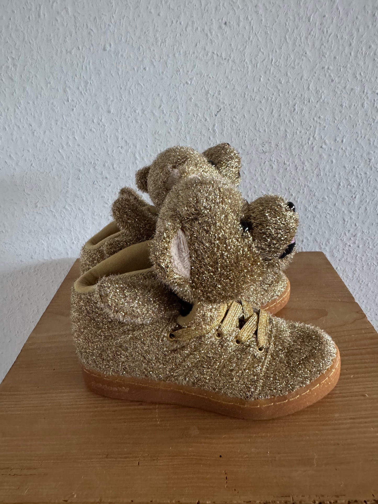 Adidas × Jeremy Scott Gold Teddy Bear Sneakers