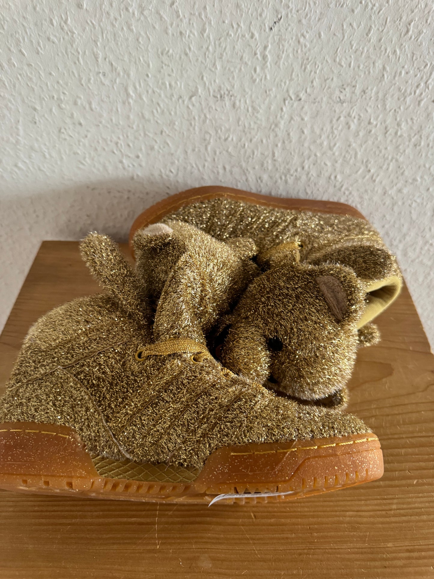 Adidas × Jeremy Scott Gold Teddy Bear Sneakers