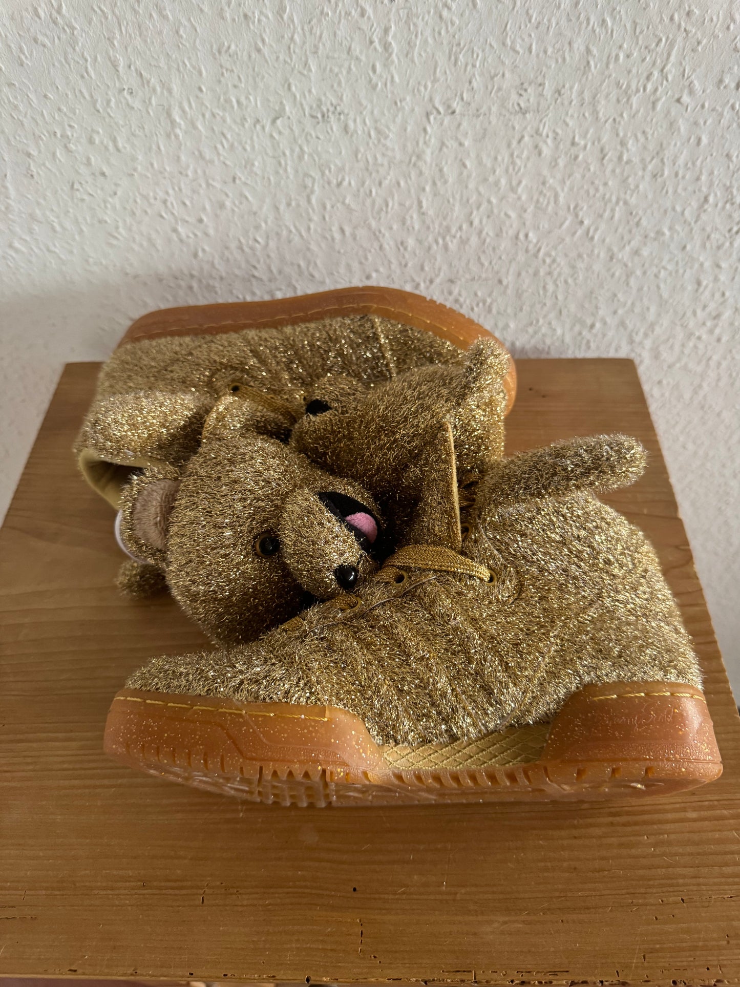 Adidas × Jeremy Scott Gold Teddy Bear Sneakers