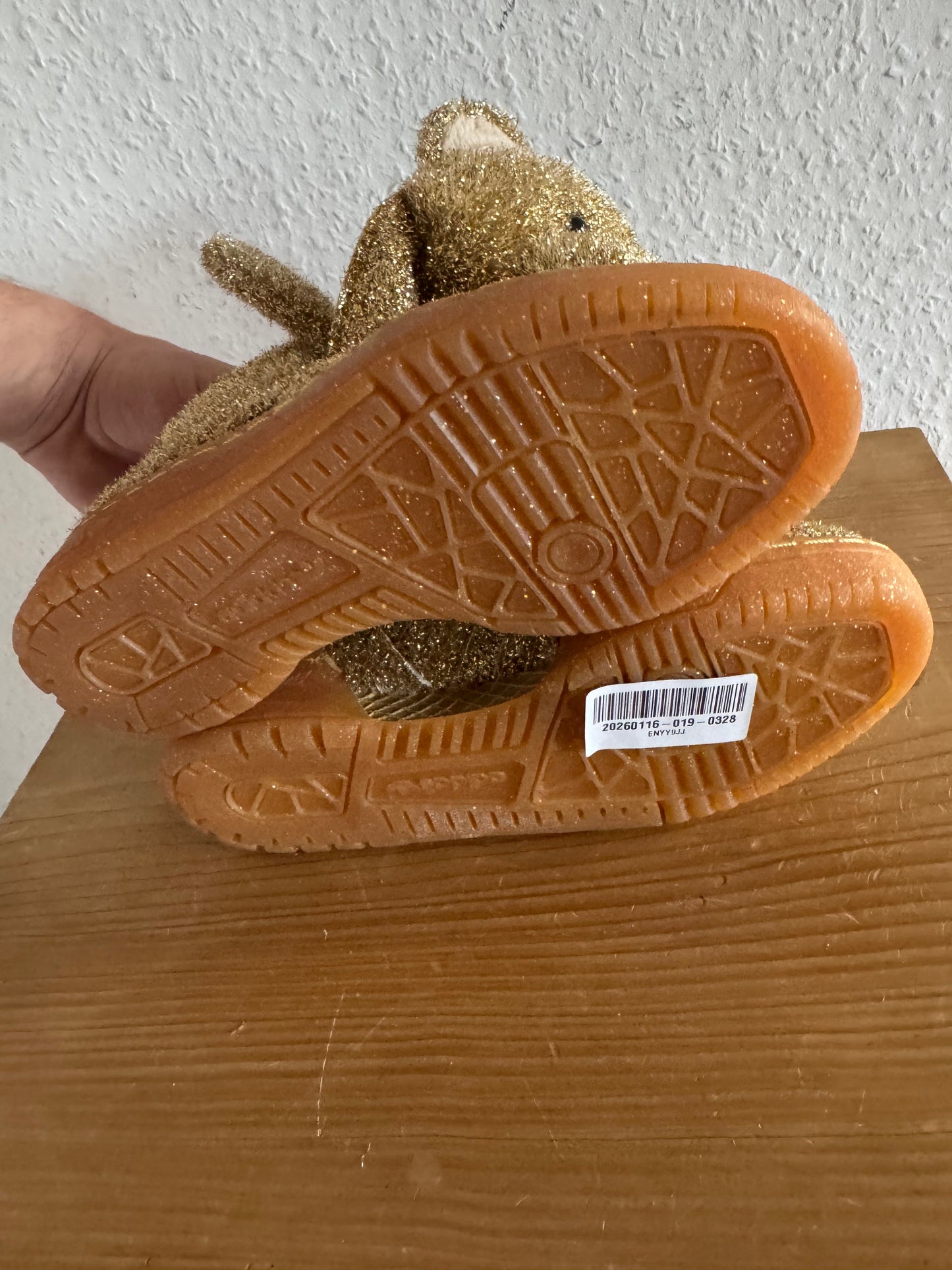 Adidas × Jeremy Scott Gold Teddy Bear Sneakers
